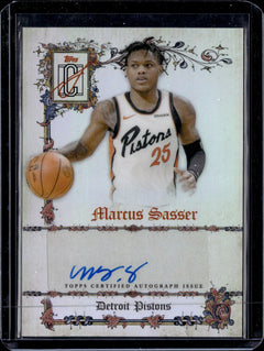 Marcus Sasser Manuscripts Blue Refractor Topps Signature Class    MS MS NM0