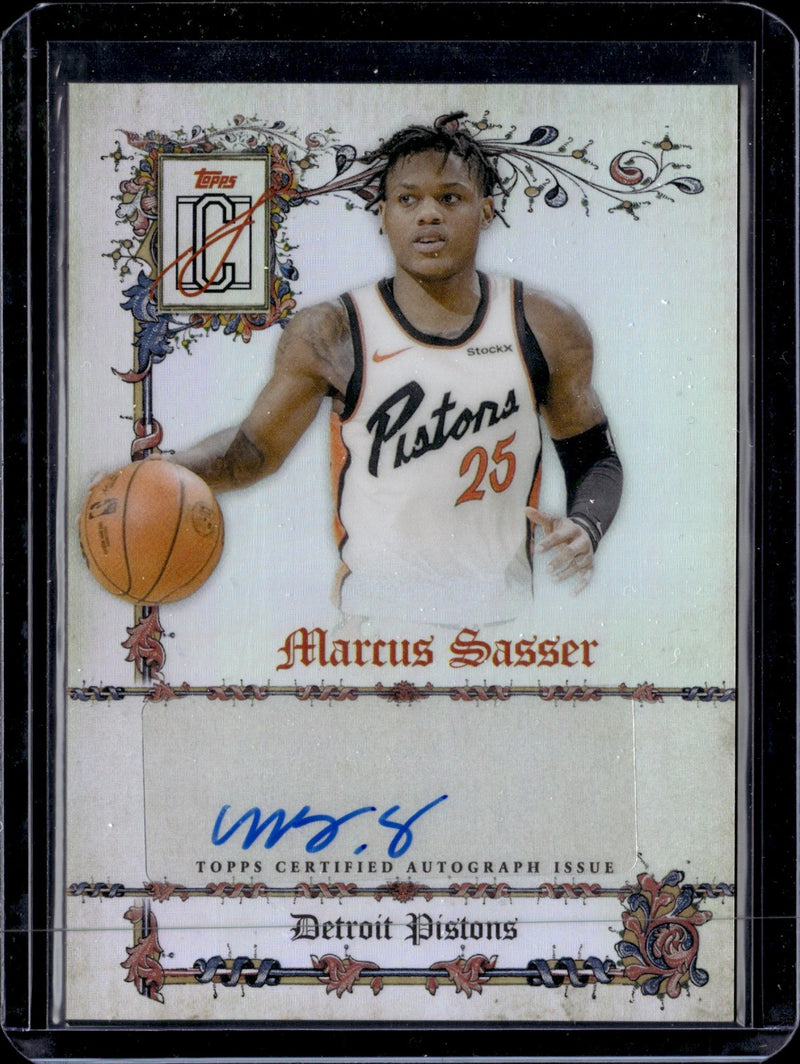 Marcus Sasser Manuscripts Blue Refractor Topps Signature Class    MS MS NM0