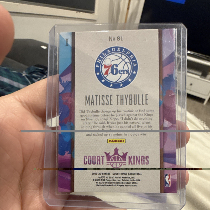 Panini 2019-20 Court Kings Matisse Thybulle Rookie RC #81 Philadelphia 76ers1
