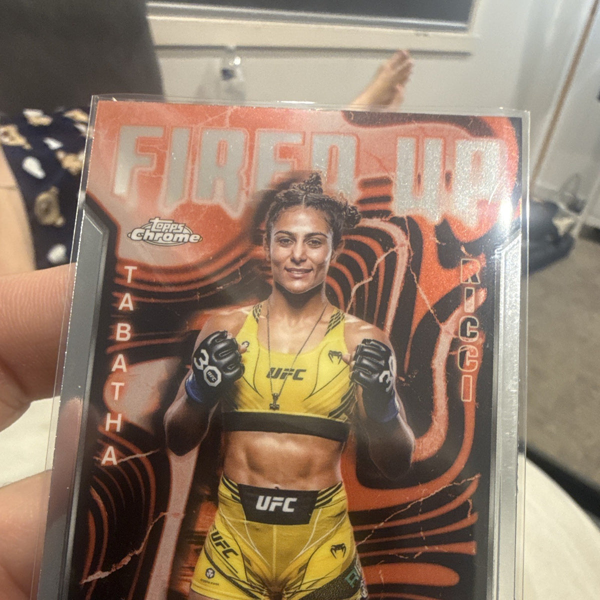 Topps Tabatha Ricci Fired Up FUP 22 Topps Chrome UFC   Fired Up2