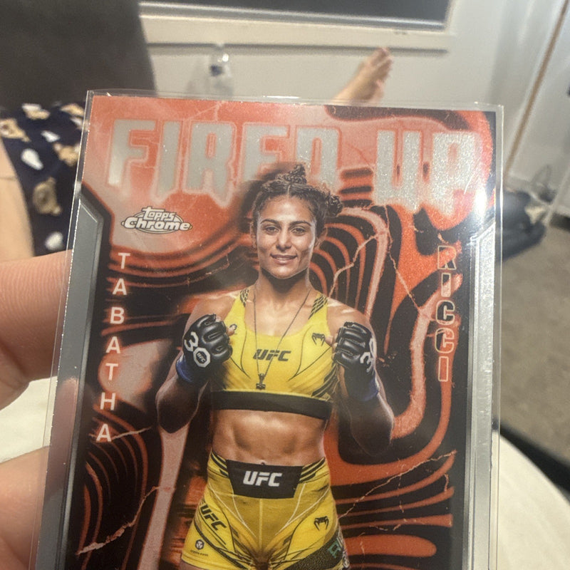 Topps Tabatha Ricci Fired Up FUP 22 Topps Chrome UFC   Fired Up2