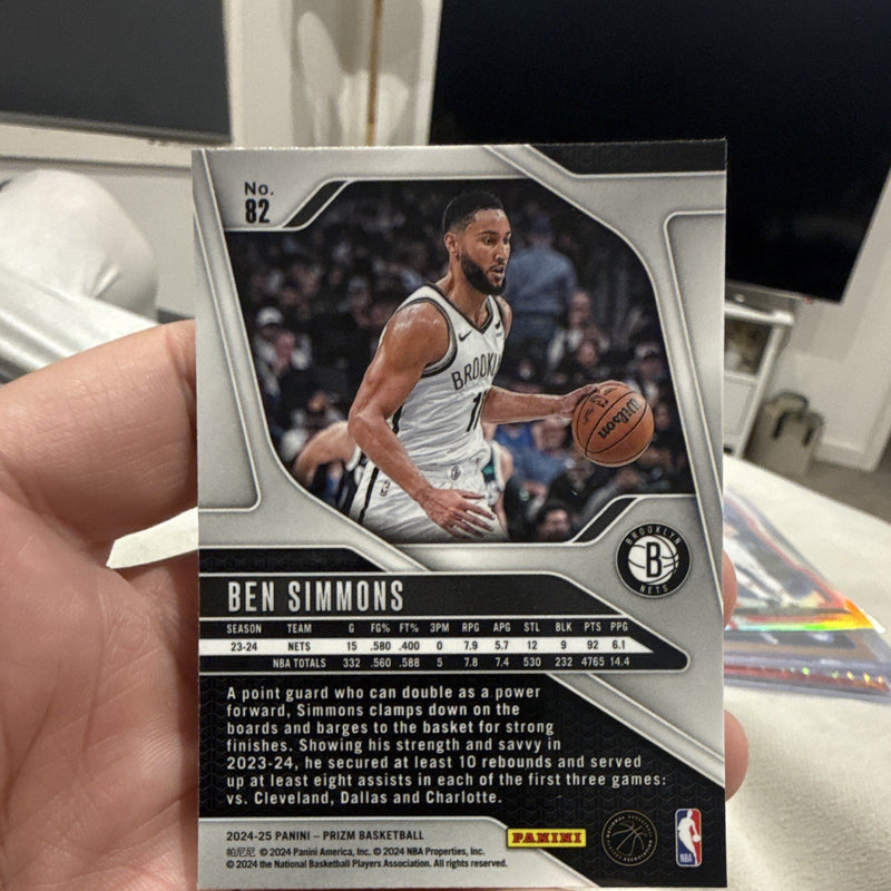 Panini 2024-25 Prizm Basketball Ben Simmons Brooklyn Nets #821
