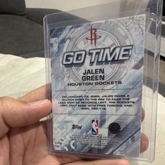 Jalen Green Go Time GT-8 Topps Chrome NBA Houston Rockets 2025 Insert1