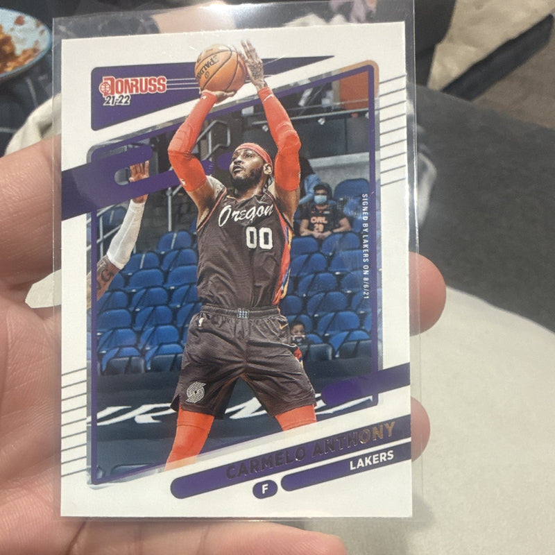 Carmelo Anthony Base Set 2021 22 Panini Donruss Los Angeles Lakers #1030