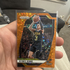Panini Prizm 2024 25 Keyonte George Utah Jazz Orange Disco #87 067/1250