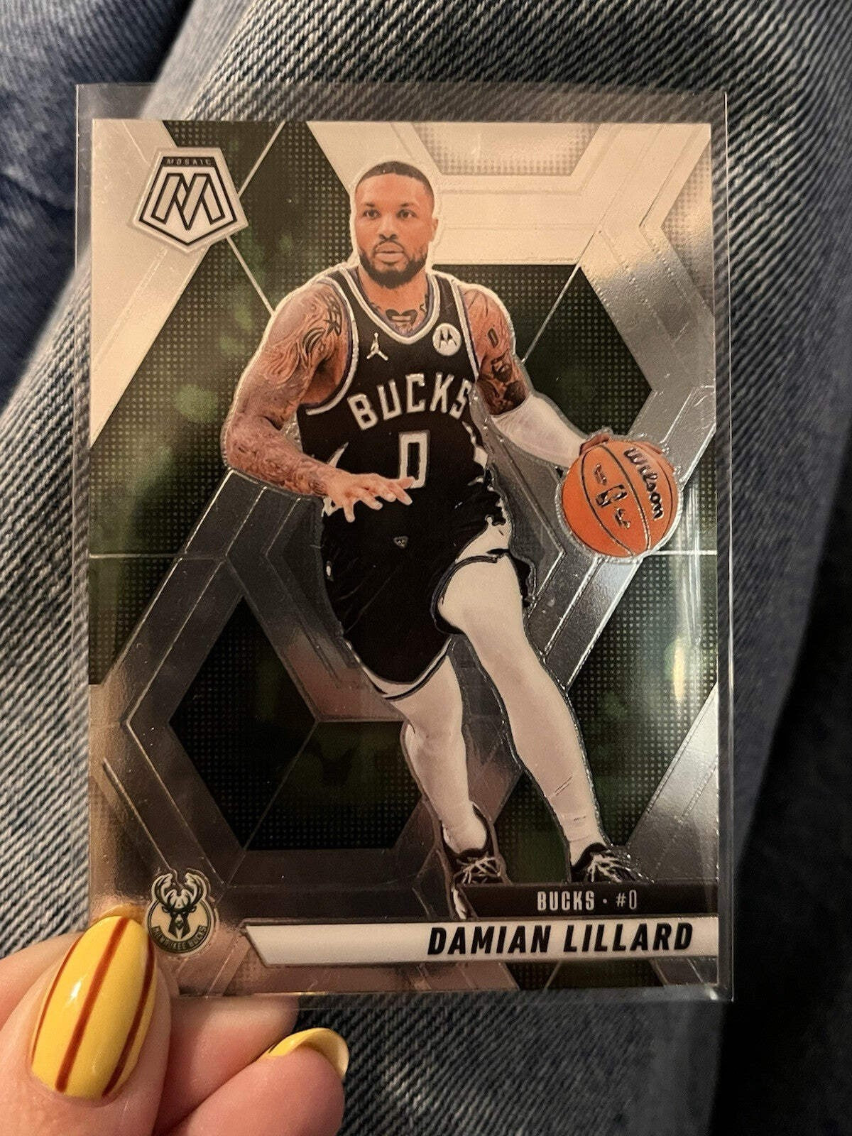 Panini Damian Lillard Parallel/Variety 2024 25 Mosaic Basketball 155 Bucks1