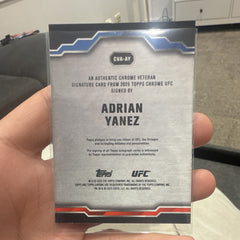 Topps 2025 Topps Chrome UFC Adrian Yanez Chrome Veteran Signature Auto CVA AY1