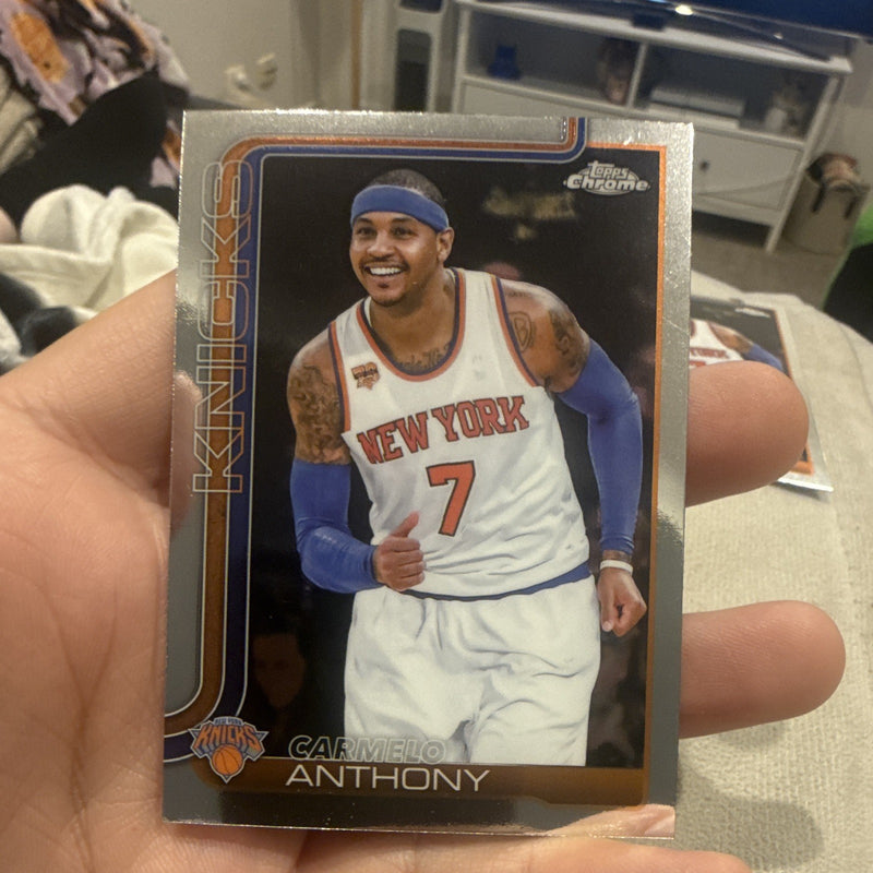 Topps Chrome Carmelo Anthony Base Set New York Knicks 2025 #2480
