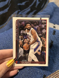 Topps Flagship 2024 25 Joel Embiid Base #22 Philadelphia 76ers0