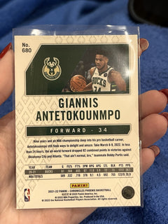 Panini Chronicles Phoenix Giannis Antetokounmpo Base 680 Milwaukee Bucks2