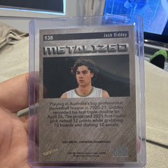 SkyBox 2021 Metal Universe Champions Metalized Josh Giddey 138 Insert3