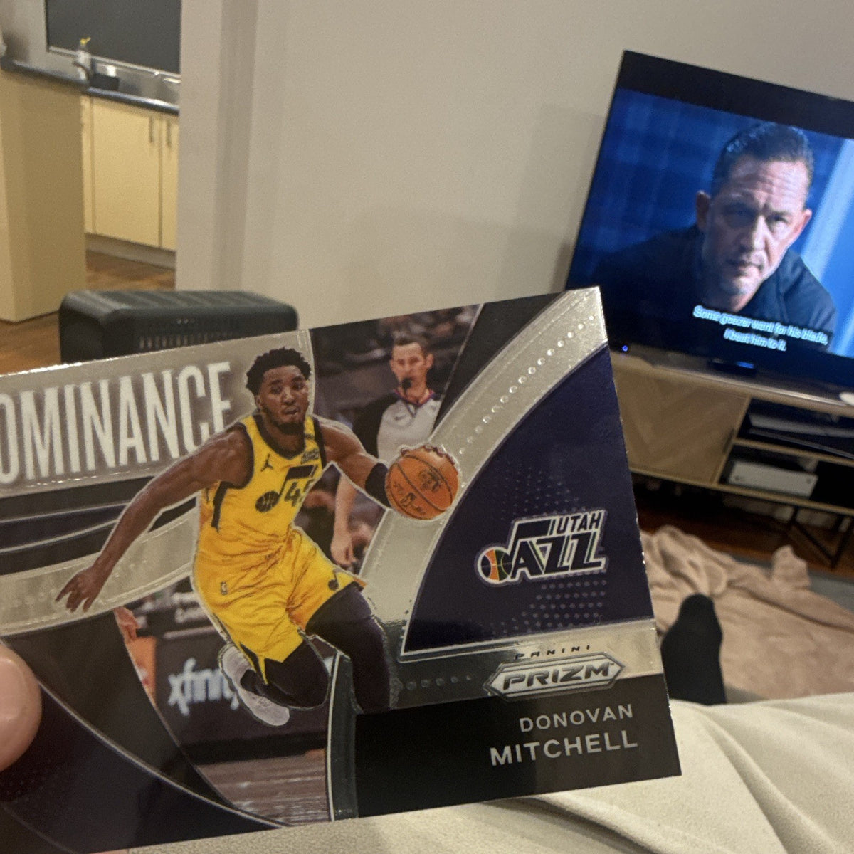 Panini 2021 22 Prizm Basketball Dominance Insert Donovan Mitchell Utah Jazz #112