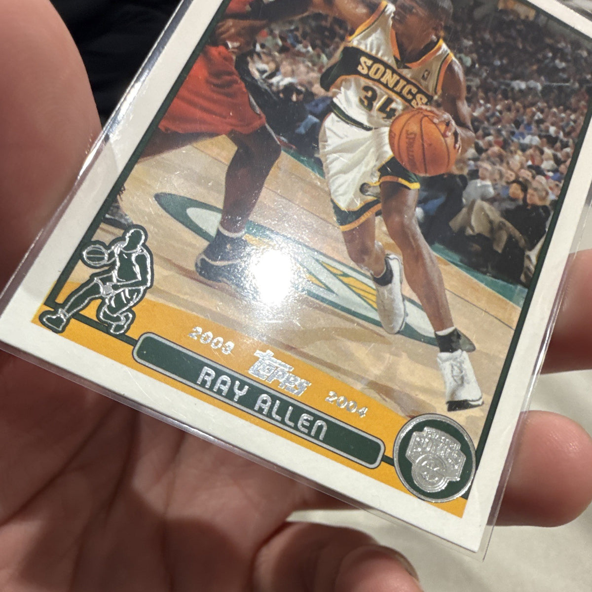 Topps 2003 04 Ray Allen Seattle SuperSonics #48 Base Set NBA Trading Card3