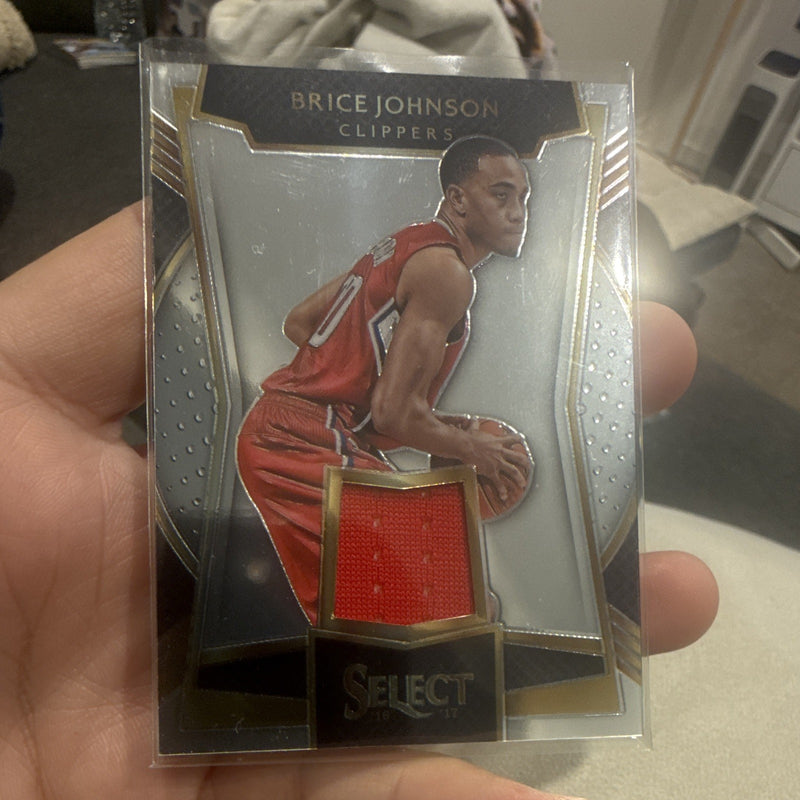 Panini 2016 17 Select Brice Johnson Jersey Patch Insert LA Clippers Card #30