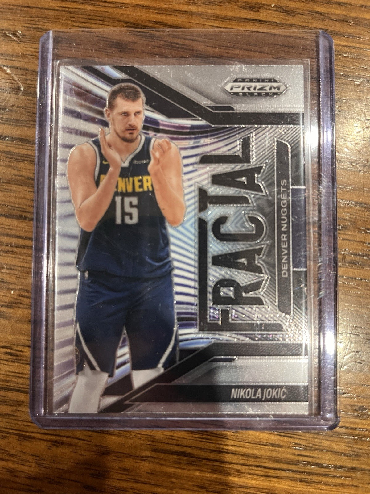 Panini 2024 25 Prizm Black Fractal Insert Nikola Jokic Denver Nuggets No. 51