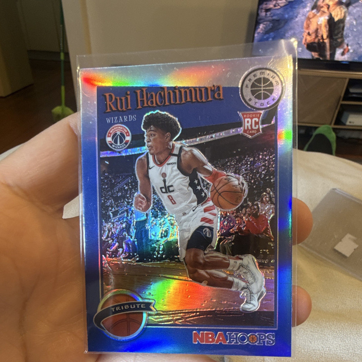 Panini 2019 20 Hoops Premium Stock Rui Hachimura Tribute Prizm RC #3000