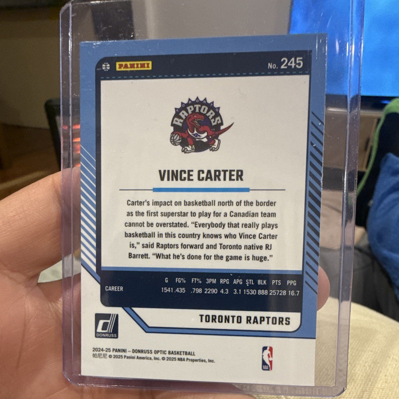 Panini Donruss Optic 2024 25 Legends Vince Carter Toronto Raptors #2451