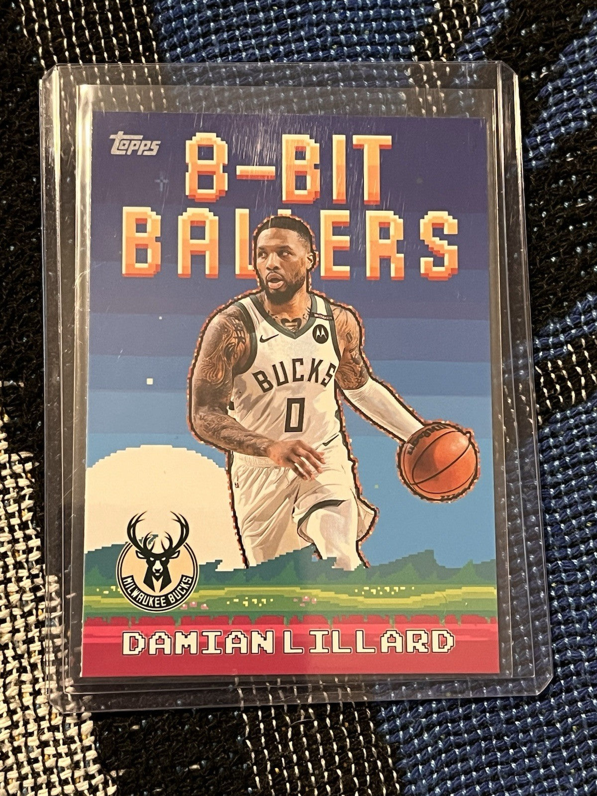 Topps B Bit Ballers Insert Damian Lillard Milwaukee Bucks 8B 8 NBA 20251