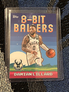Topps B Bit Ballers Insert Damian Lillard Milwaukee Bucks 8B 8 NBA 20251