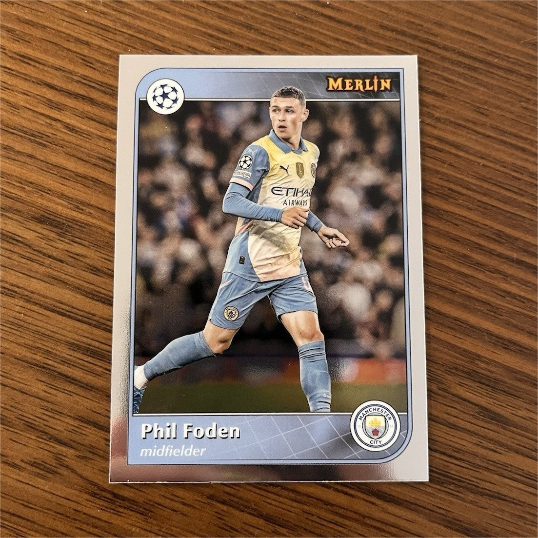 Topps Merlin UEFA Champions League Phil Foden Manchester City #47 20250
