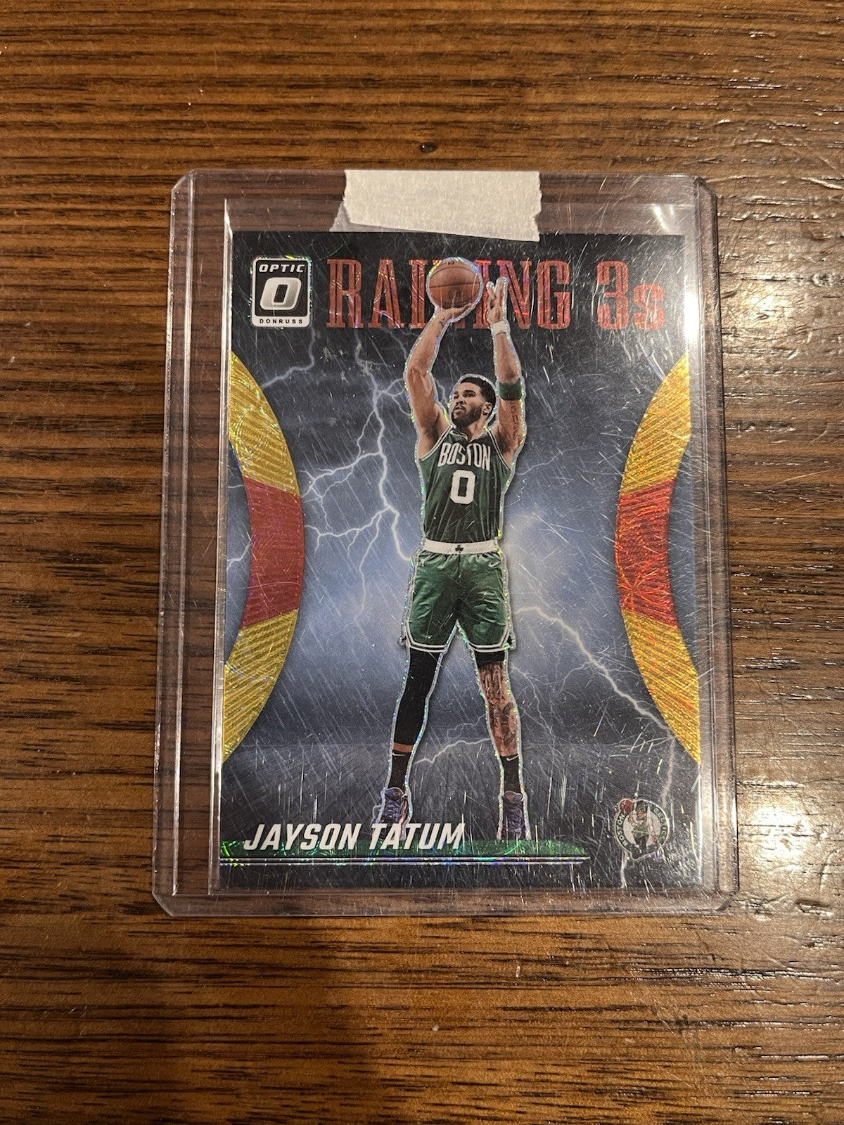 Panini Donruss Optic 2023 24 Jayson Tatum Raining 3s Prizm #10 /990