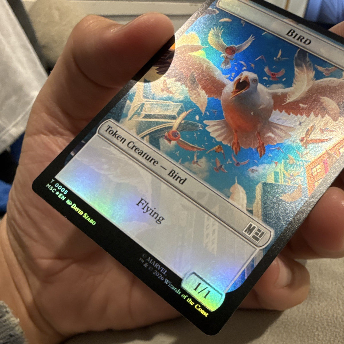 Magic: The Gathering Marvel Foil Token Creatures Rhino / Bird3