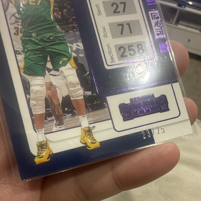 Rudy Gobert Game Ticket 2021 22 Panini Contenders Basketball 61 Utah Jazz /252