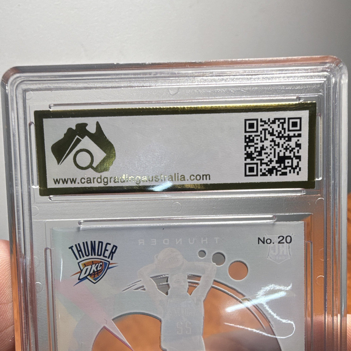 Panini Court Kings 2023 24 Acetate Rookies #20 Cason Wallace CGA 8.54