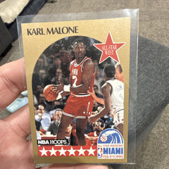 NBA Hoops Karl Malone All Star Weekend Miami 1990 Utah Jazz #21 Insert0