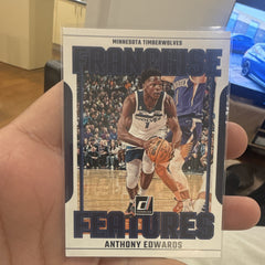 Panini Donruss Franchise Features Insert #17 Anthony Edwards Timberwolves0