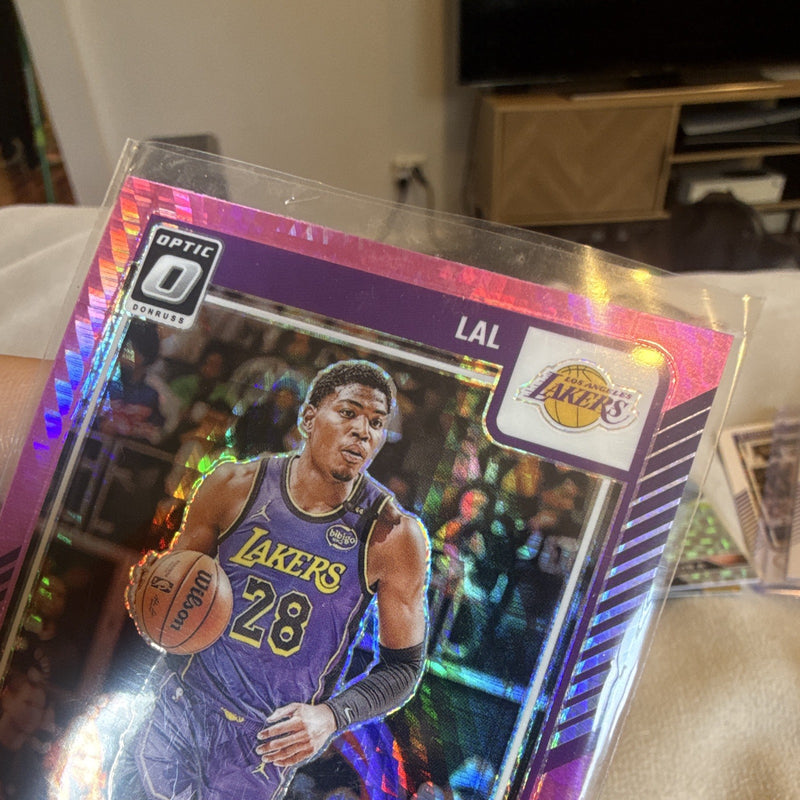 Panini Donruss Optic Basketball Rui Hachimura Prizm Los Angeles Lakers 182