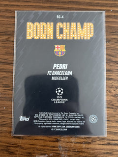 Topps UEFA Champions League Born Champ Insert BC 4 Pedri FC Barcelona2