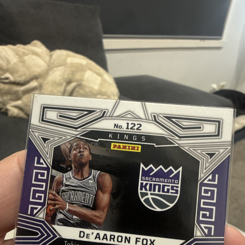 Panini Obsidian 2022 23 De'Aaron Fox Insert 122 Sacramento Kings NBA2