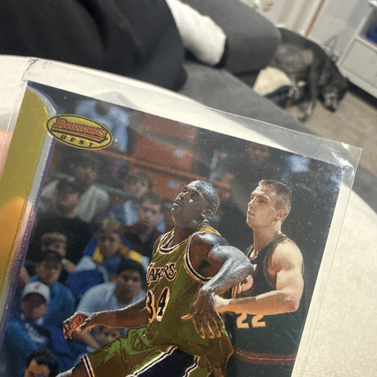 1997 Topps Bowman's Best Base Shaquille O'Neal Los Angeles Lakers #704