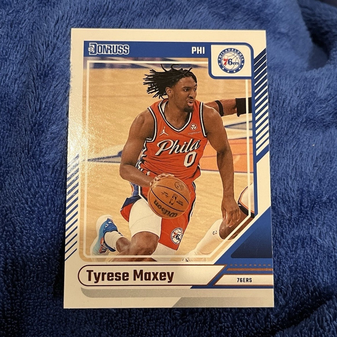 2024 25 Panini Donruss Basketball Tyrese Maxey Base #192 Philadelphia 76ers0