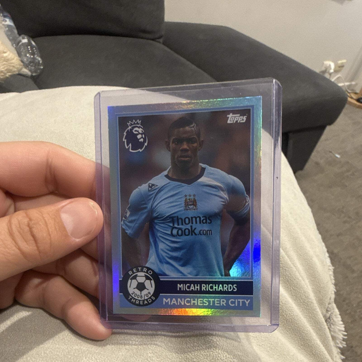 Micah Richards Retro Threads Topps Premier League Manchester City 392 2025/260