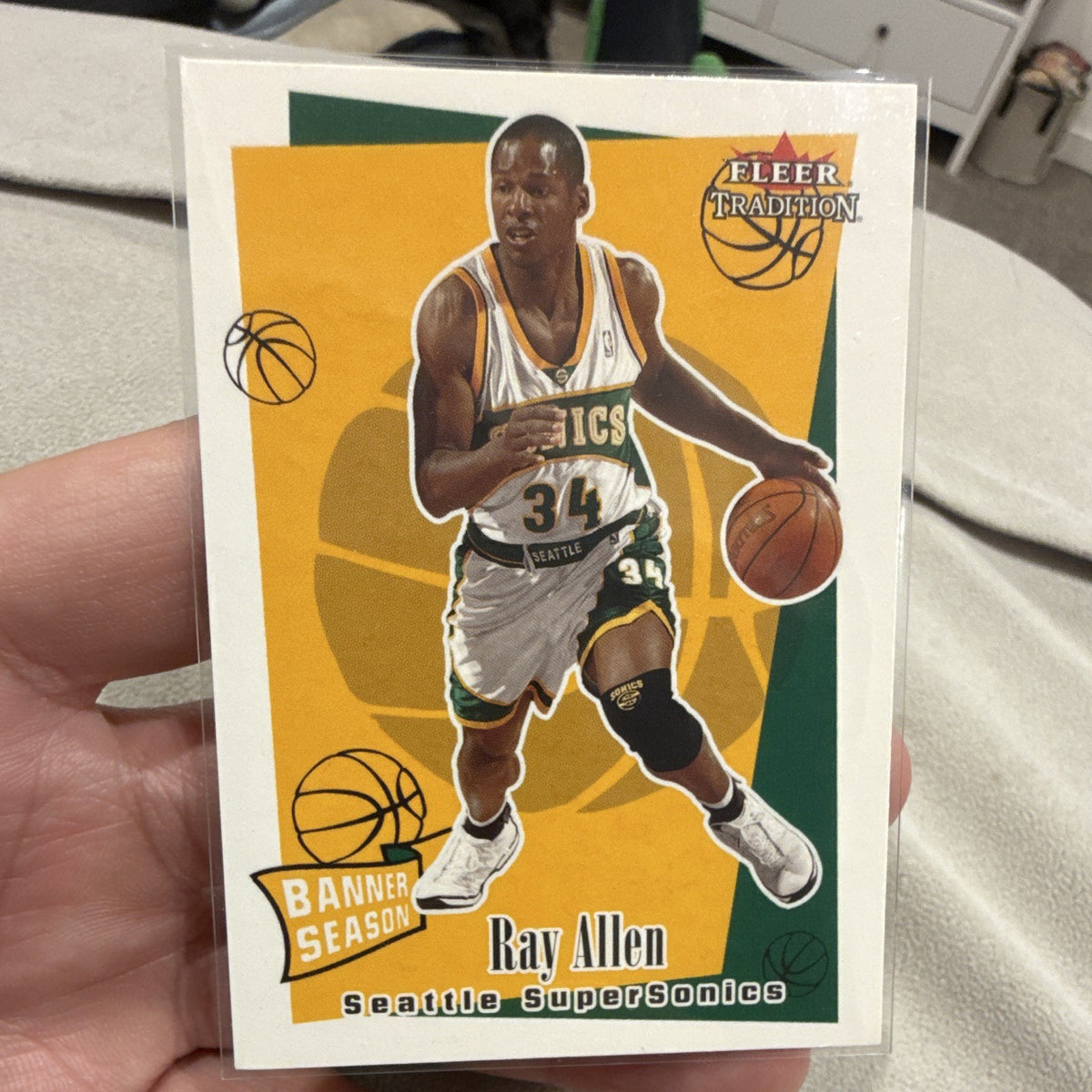 Fleer Tradition Banner Season Ray Allen Seattle SuperSonics #234 2003 040