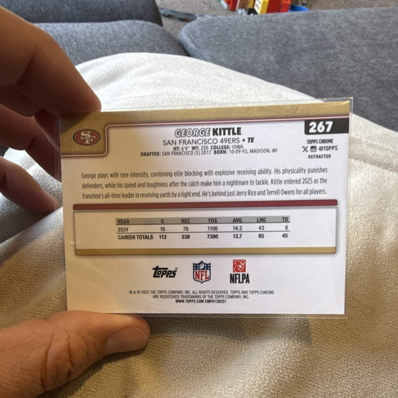 Topps Chrome George Kittle Refractor San Francisco 49ers #267 20251