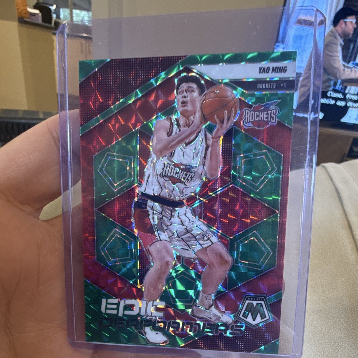 Panini 2024 25 Mosaic Epic Performers #20 Yao Ming Houston Rockets0