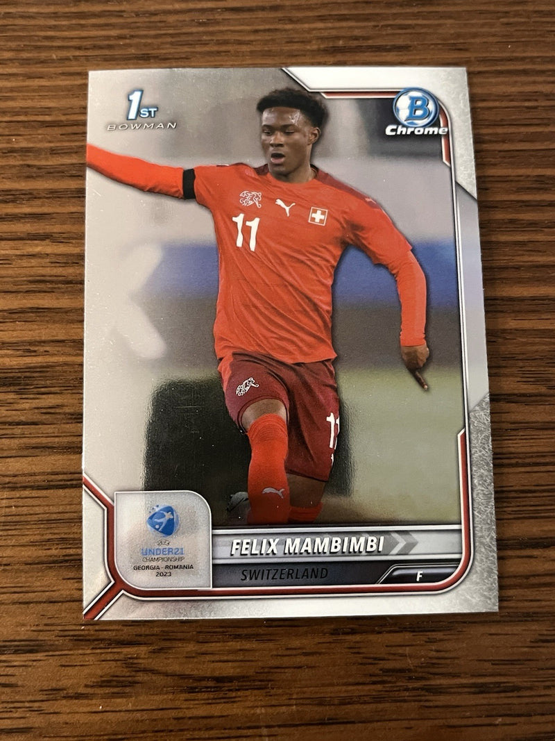 Topps Bowman Chrome Felix Mambimbi 1st Chrome Rookie UEFA U21 EURO #651