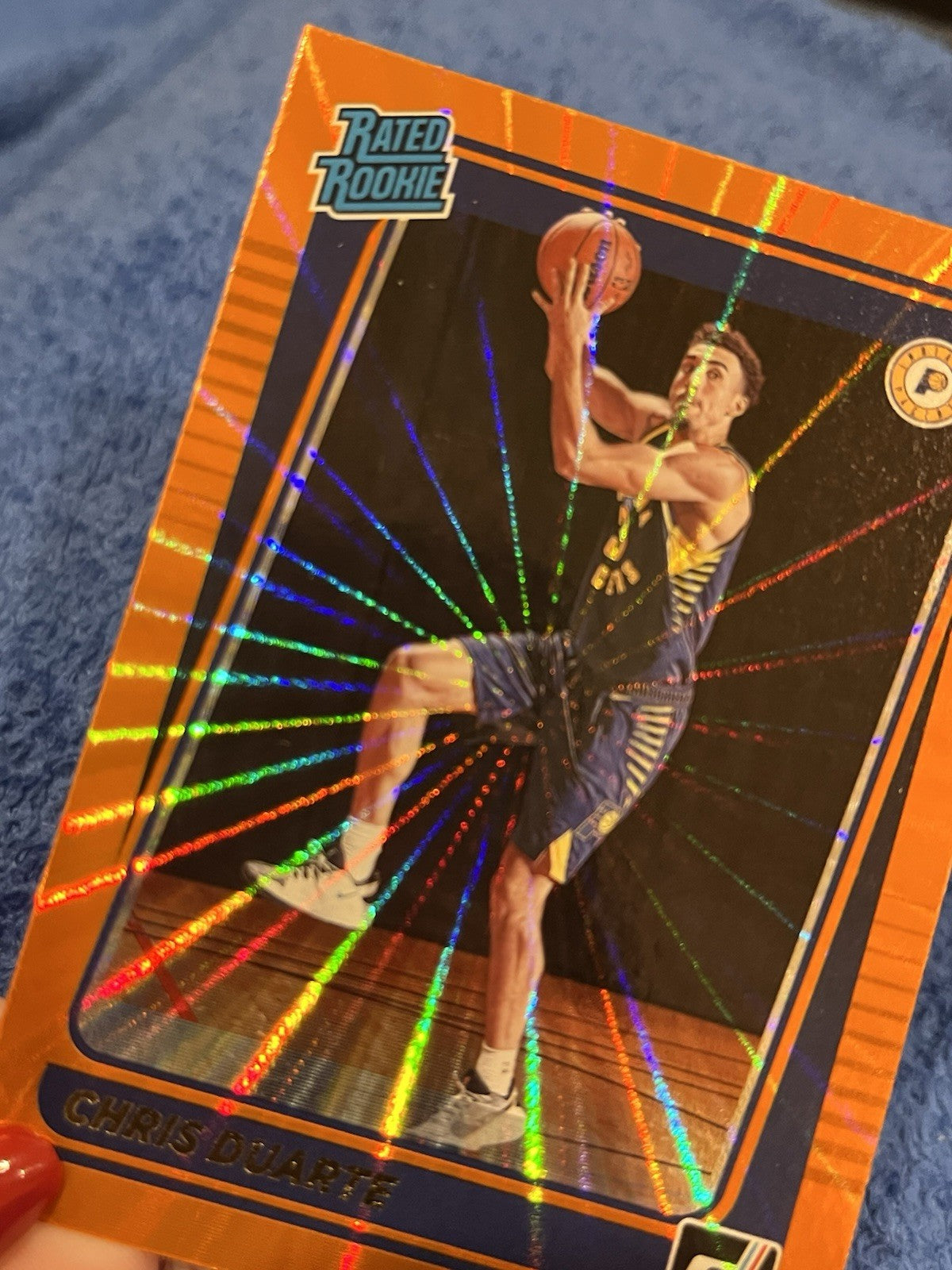 Panini Donruss 2021 22 Rated Rookie Chris Duarte #223 Orange Laser1