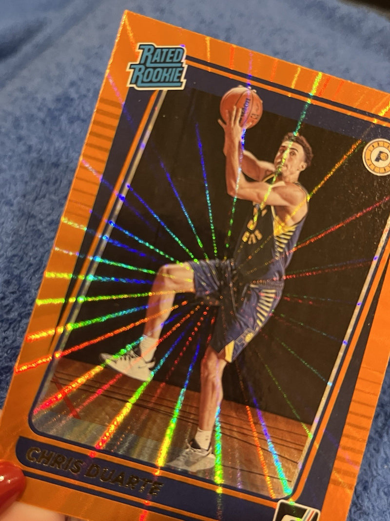 Panini Donruss 2021 22 Rated Rookie Chris Duarte #223 Orange Laser1