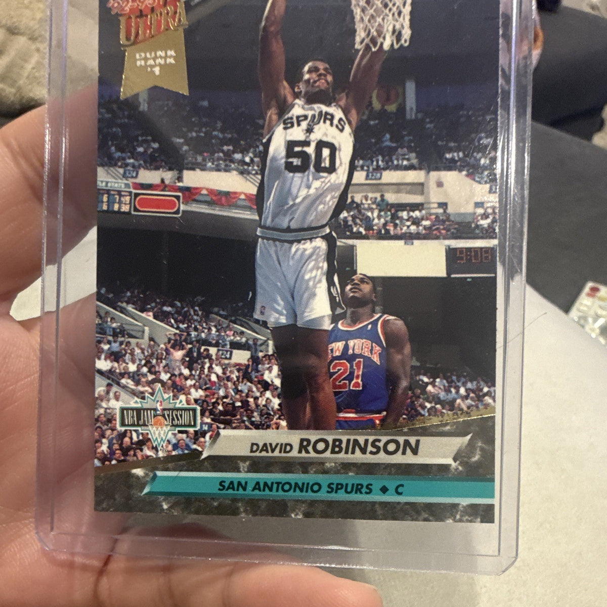 Fleer Ultra 1992 93 Dunk Rank Insert David Robinson Spurs #2013