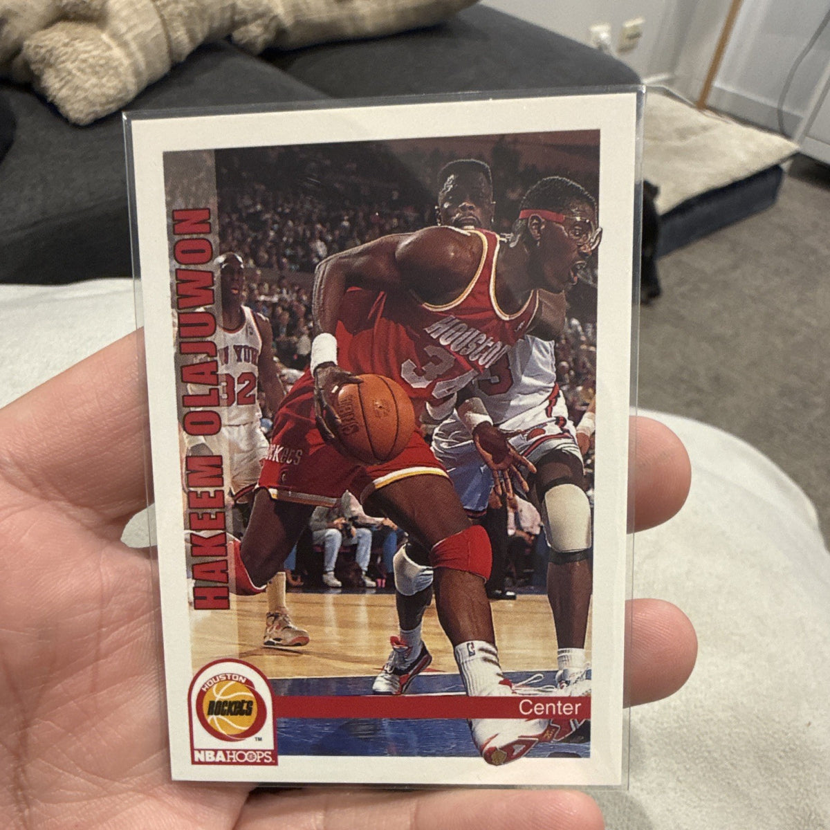 SkyBox NBA Hoops 1992 Hakeem Olajuwon #85 Houston Rockets Base Set0
