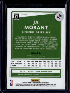 Ja Morant Holo Donruss Optic   Holo 117 NM1