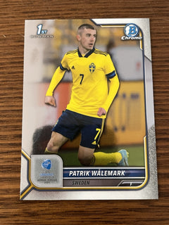 Topps Bowman Chrome 2022 Patrik Wålemark 1st Bowman Sweden Soccer 581