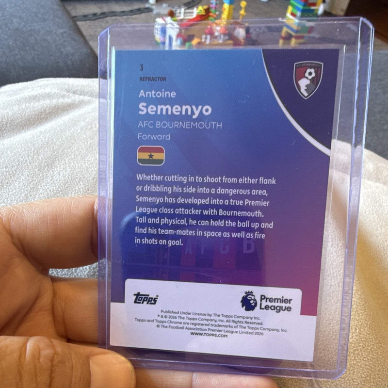 Topps Chrome Antoine Semenyo Refractor AFC Bournemouth Premier League #3 20262