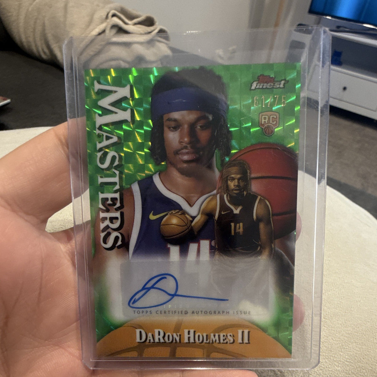 Topps Finest DaRon Holmes II Masters Autographs MA DHO RC Auto 61/75 Nuggets0