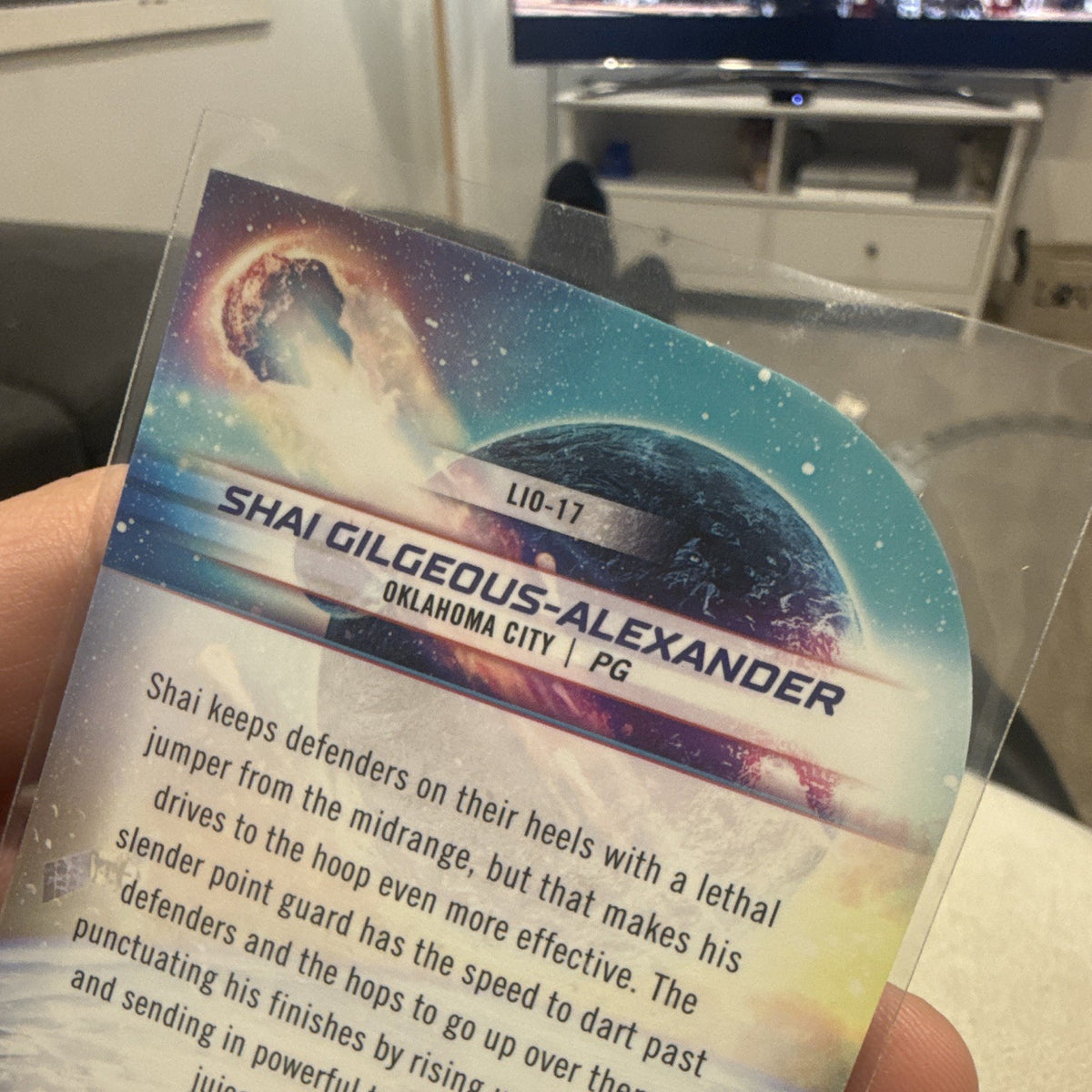 Shai Gilgeous Alexander Launched Into Orbit LIO 17 Topps Chrome Thunder2