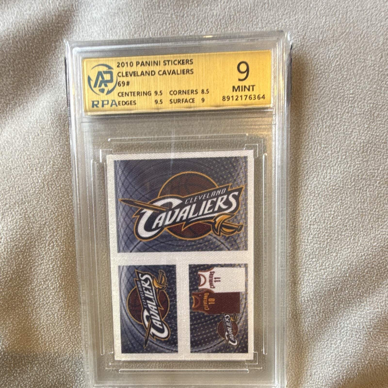Panini 2010 Stickers Cleveland Cavaliers #69 Insert NBA Trading Card RPA 90